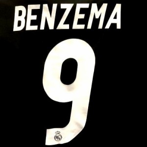 子供用 K027 19 レアルマドリード BENZEMA*9 ベンゼマ 黒グレー ゲームシャツ パンツ付 /サッカー/キッズ/ジュニア/ユニフォーム