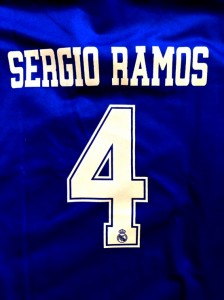 大人用 A027 20 レアルマドリード SERGIO RAMOS*4 セルヒオラモス 紺金 ゲームシャツ パンツ付 /サッカー/チームオーダー/ユニフォーム 