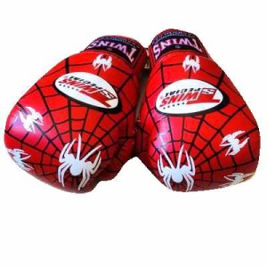 新品 正規 TWINS 本格 ボクシンググローブ 赤 スパイダーマン /サイズ選択/8/10/12/14/16/大人用/子供用/ムエタイ/本革製