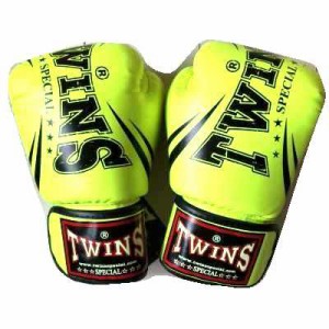 新品 正規 TWINS 本格 ボクシンググローブ PU黄色 /サイズ選択/8/10/12/14/16/大人用/子供用/ムエタイ/マジックテープ式/通販