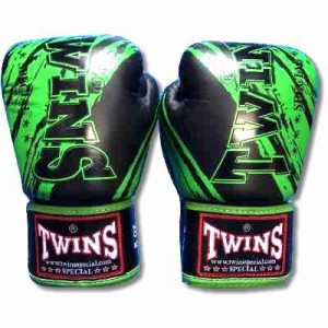 新品 正規 TWINS 本格 ボクシンググローブ TW黒緑 /サイズ選択/8/10/12/14/16/大人用/子供用/ムエタイ/本革製/マジックテープ式/通販