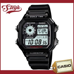 CASIO カシオ 腕時計 チープカシオ World デジタル AE-1200WH-1A メンズ【メール便対応可】