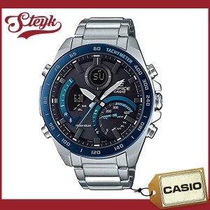 CASIO ECB-900DB-1B カシオ 腕時計 アナログ EDIFICE ソーラー Bluetooth対応 メンズ シルバー ブラック カジュアル