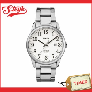 TIMEX TW2R23300 タイメックス 腕時計 アナログ Easy Reader イージーリーダー メンズ シルバー ホワイト カジュアル