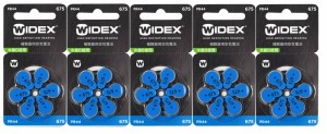 WIDEX ワイデックス 補聴器用空気電池 PR44(675) 5パックセット 送料無料