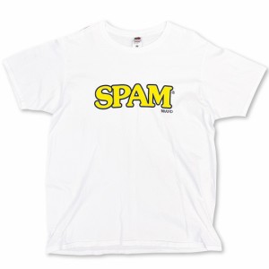 T-shirt SPAM LOGO YELLOW　Tシャツ スパム ロゴ　半袖Tシャツ　メンズ アメリカン雑貨 