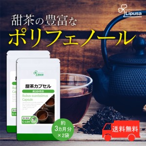 クーポン配布中 甜茶カプセル 約3か月分×2袋 C-134-2 健康 サプリ リプサ Lipusa 公式 送料無料