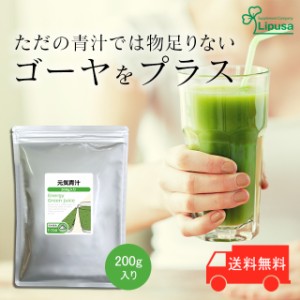 元気青汁 200g T-716 健康維持 粉末 大麦若葉 ケール ゴーヤ サプリ リプサ Lipusa 公式 送料無料