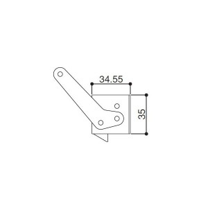 【YKK AP メンテナンス部品】 トップラッチ (HH2K-13816)