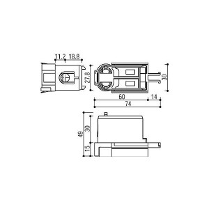 【YKK AP メンテナンス部品】 下ピボットヒンジ受 (障子) (HH-K-39339)