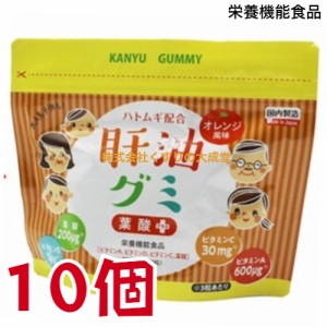 肝油グミ 葉酸プラス オレンジ風味 150粒 10個 栄養機能食品 二反田薬品