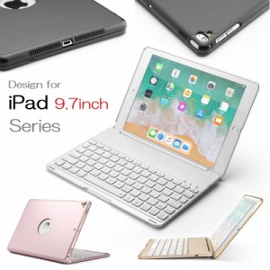 F8AS iPad 9.7インチ 第6世代 2018年版/第5世代 2017年モデル/Pro 9.7inch 2016/Air初代/Air2通用 Bluetooth ワイヤレス キーボード ハー