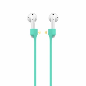 AHASTYLE アップル AirPods エアポッズ用 紛失防止 シリコン ストラップ マグネット付　軽量　脱着簡単 ４色選択