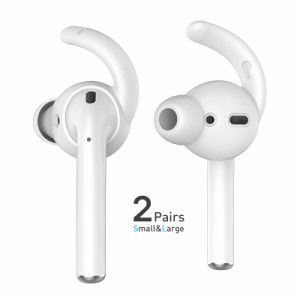 AHASTYLE アップル AirPods&Ear Pods エアポッズ イヤポッズ用 シリコン イヤフック カバー 密閉式 脱落防止 脱着簡単 携帯ケース付き