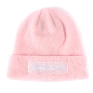 Supreme シュプリーム ビーニー NEW ERA BOXロゴ アクリル ニット ビーニー Box Logo Beanie 16AW ピンク 【メンズ】【中古】【美品】【Kの通販はau