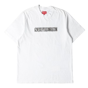 Supreme シュプリーム Tシャツ フローラルロゴ クルーネックTシャツ 半袖 Floral Logo Tee 18AW ホワイト 白 M