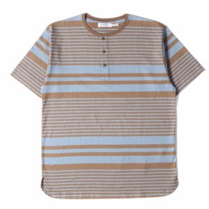 NONNATIVE ノンネイティブ Tシャツ ヘンリーネック ボーダーTシャツ DWELLER HENLEY NECK S/S TEE COTTON JERSEY BORDER / NN-C4025 21AW