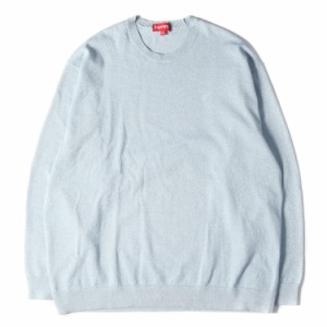 Supreme シュプリーム ニット メタリック ラメ トップ Metallic LS Top 23SS ライトスレート XXL トップス カットソー ブランド カジュア