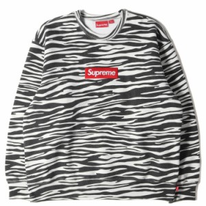 Supreme シュプリーム スウェット サイズ：XL ゼブラ柄 ボックスロゴ クルーネック スウェットシャツ Box Logo Crewneck 22AW ゼブラ ト