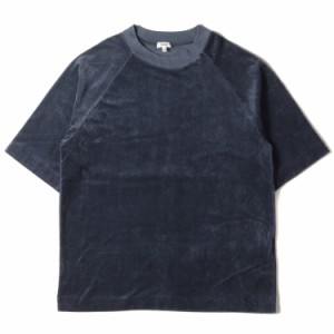 SCYE BASICS サイ ベーシック Tシャツ サイズ:38 ベロア ラグラン クルーネックTシャツ Cotton Velours Laglan Sleeve Shirt ベルベット 