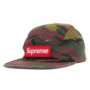 Supreme シュプリーム キャップ 18SS ジグソーカモ バックサテン BOXロゴ ミリタリー キャンプキャップ Military Camp Cap カモ 迷彩 【