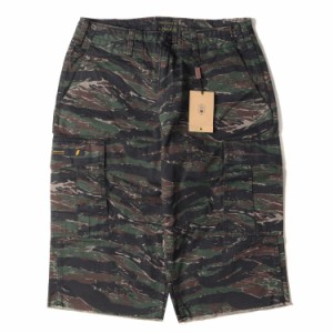 WTAPS ダブルタップス パンツ サイズ:S タイガーカモ ジャングル チョップド ミリタリー カーゴショーツ JUNGLE CHOPPED 17SS タイガーストライプ 迷彩 ボトムス ショートパンツ 【メンズ】