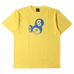 Kaikai Kiki カイカイキキ Tシャツ サイズ:XL 村上隆 DOB&フラワー クルーネック Tシャツ ななめDOB T SHIRT イエロー トップス カットソ