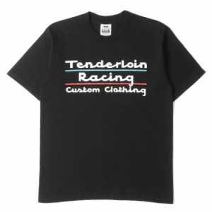 TENDERLOIN テンダーロイン Tシャツ サイズ:M Racingロゴ ヘビー クルーネック Tシャツ TEE TR 17SS ブラック 黒 PRO CLUB プロクラブ ト