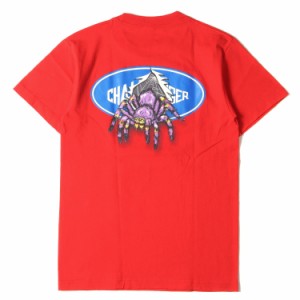 CHALLENGER チャレンジャー Tシャツ サイズ:S 22AW スパイダー グラフィック クルーネック Tシャツ LOGO SPIDER TEE レッド 赤 トップス 