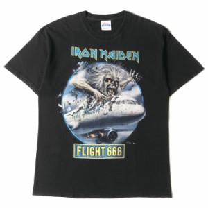 Vintage Rock Item ヴィンテージロックアイテム Tシャツ サイズ:L 00s IRON MAIDEN Flight 666 クルーネック Tシャツ Hanes ヘインズボデ