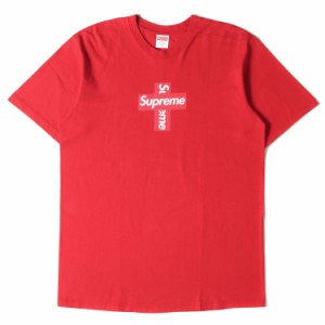 Supreme シュプリーム Tシャツ サイズ:M 20AW クロスボックスロゴ クルーネック Tシャツ Cross Box Logo Tee レッド 赤 トップス カット