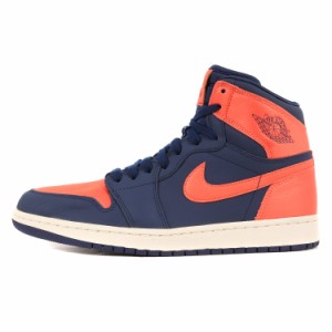 NIKE ナイキ WMNS AIR JORDAN 1 RETRO HI PREMIUM BLUE VOID (AH7389-408) ウィメンズ エアジョーダン 1 ハイ プレミアム ブルーボイド 