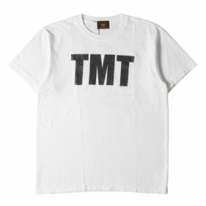 TMT ティーエムティー Tシャツ サイズ:M 22AW ブランドロゴ ヘビーウェイト クルーネック Tシャツ HEAVY JERSEY S/SL TEE ホワイト トッ