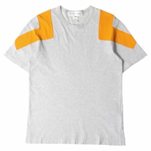 COMME des GARCONS コムデギャルソン Tシャツ サイズ:M 切替デザイン クルーネック Tシャツ W17094 SHIRT 09AW グレー トップス カットソ