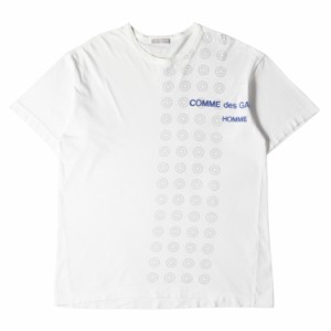 COMME des GARCONS コムデギャルソン Tシャツ サイズ 99AW 裏刷り ダブルサークル グラフィック ロゴ クルーネック 半袖 Tシャツ HT-0204