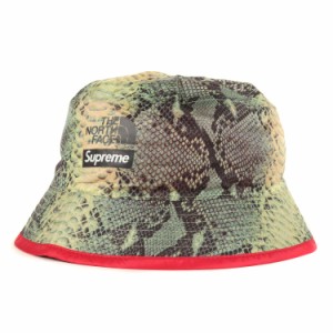 Supreme シュプリーム ハット サイズ:M THE NORTH FACE ノースフェイス スネーク 柄 クラッシャーハット Snakeskin Packable Reversible 