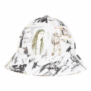 KITH NYC キス ニューヨークシティー 21AW STAR WARS スターウォーズ イラスト柄 バケットハット Toil Bucket Hat ホワイト 白 ONE SIZE 