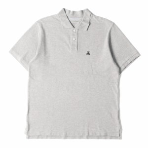 SOPHNET ソフネット ポロシャツ サイズ:M スコーピオン 刺繍 鹿の子 半袖 ポロシャツ SCORPION POLO SHIRT グレー トップス カジュアル 