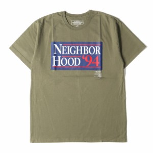 NEIGHBORHOOD ネイバーフッド Tシャツ サイズ:L ブランドロゴ クルーネック 半袖 Tシャツ 94 / C-TEE. SS 19AW オリーブドラブ トップス 