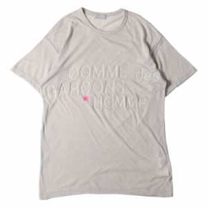 COMME des GARCONS コムデギャルソン Tシャツ ロゴ プリント コットン ナイロン 半袖 ニット Tシャツ HT-020450 98AW セーター クルーネ