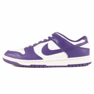 NIKE ナイキ スニーカー サイズ:28.5cm DUNK LOW RETRO COURT PURPLE (DD1391-104) ホワイト コートパープル US10.5 シューズ 靴 ブラン