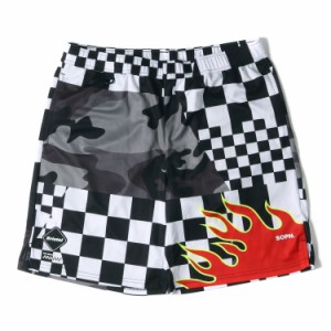 F.C.Real Bristol エフシーレアルブリストル パンツ サイズ:XL マルチパターン ゲーム ショーツ MULTI PATTERN SHORTS 19SS ブラック 黒 