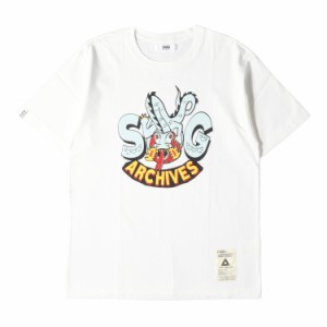 NEIGHBORHOOD ネイバーフッド Tシャツ サイズ:2 SVG ドラゴン グラフィック クルーネック 半袖 Tシャツ 17SS ホワイト 白 トップス カッ