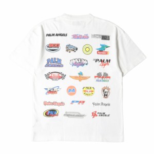 Palm Angels パーム エンジェルス Tシャツ サイズ:S マルチ レーシングロゴ オーバーサイズ クルーネック 半袖 Tシャツ Racing Logo Tee 