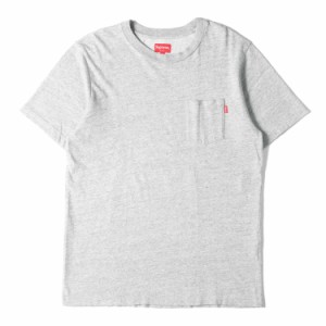 Supreme シュプリーム Tシャツ サイズ:L ヘビーウェイト クルーネック 半袖 ポケット Tシャツ Pocket Tee 17SS ヘザーグレー トップス カ