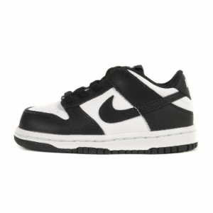 NIKE ナイキ サイズ:12.0cm DUNK LOW TDE (CW1589-100) ダンク ロー ブラック ホワイト 黒白 US6C キッズ スニーカー シューズ 靴 子供靴