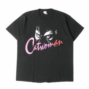 U.S.VINTAGE U.S. ヴィンテージ Tシャツ サイズ：XL Cat woman キャットウーマン シングルステッチ DC Comics USA製 1992年製 90s ブラッ