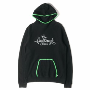 GOOD ENOUGH グッドイナフ パーカー サイズ:XL 復刻モデル クラシックロゴ トリム スウェット パーカー Classics Trim HOODY ブラック 黒