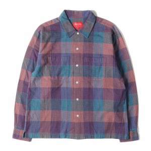 Supreme シュプリーム シャツ サイズ:S 21AW クラシックロゴ チェック フランネル 長袖 シャツ Plaid Flannel Shirt マルチカラー トップ