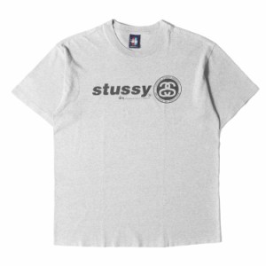 STUSSY ステューシー Tシャツ サイズ:L 90s OLD STUSSY オールドステューシー 紺タグ SSリンクロゴ クルーネック 半袖 Tシャツ USA製 ヘ